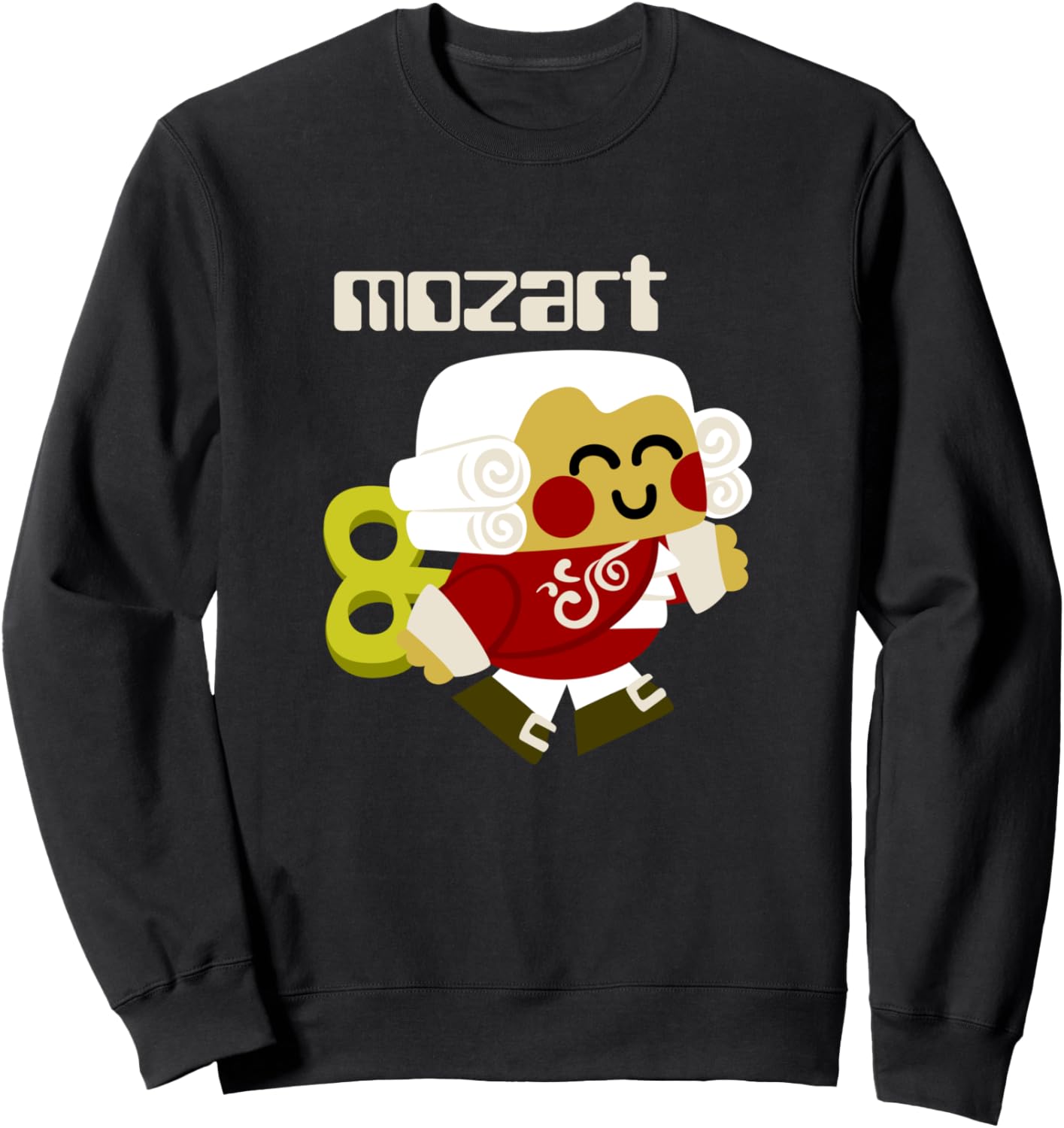 

Милая толстовка Mozart Automatic Space Age Mozart Sonia Pascual Illustrations, черный