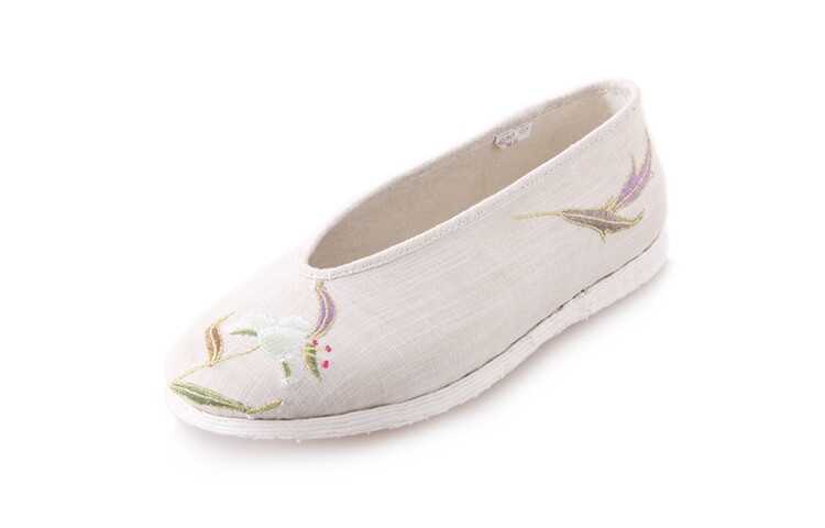 Туфли женские повседневные Women's Casual Shoes Women's Low-Top Beige Neiliansheng — фото 2