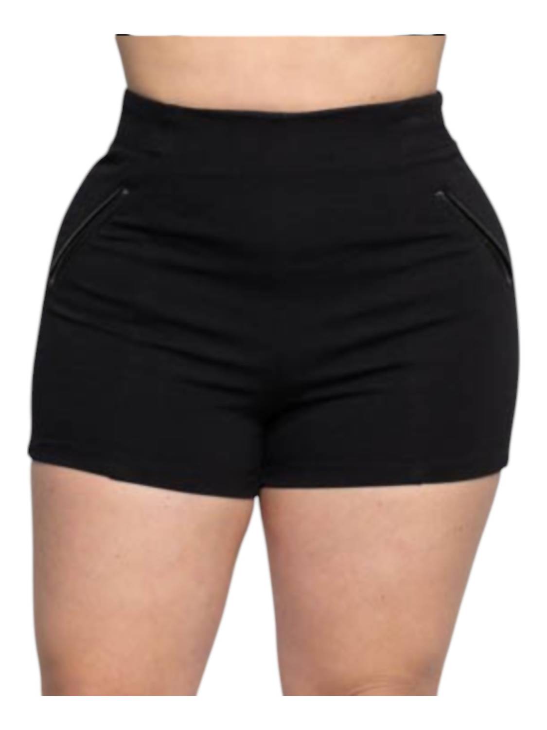 

Шорты Ponte Zip Back Hot Shorts черного цвета Endless Curves