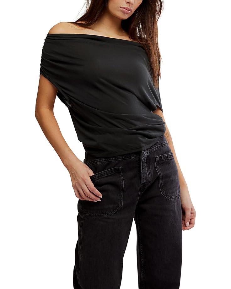 

Топ Free People Blake Knit Top, черный