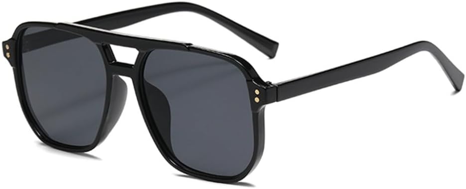 

Классические ретро-солнцезащитные очки большого размера для женщин, винтажные, с двойной перемычкой, большие овальные солнцезащитные очки, унисекс, с желтыми линзами generic, C1-13388