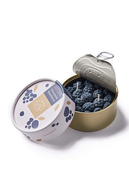 

Ароматическая свеча Корица Ежевика CandleCan, синий