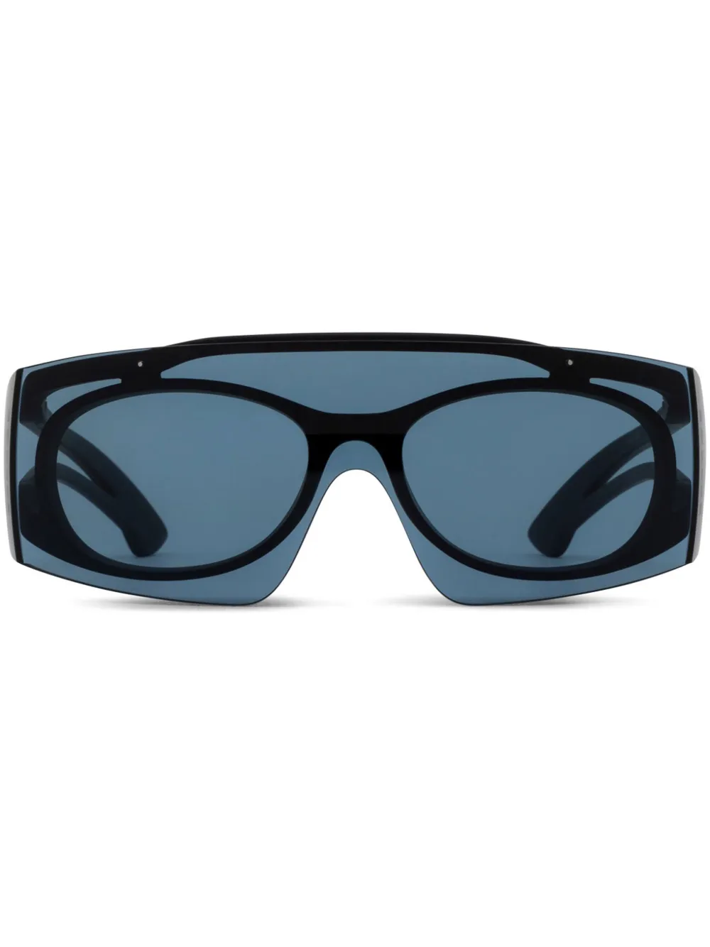 

Солнцезащитные очки с логотипом Alexander McQueen Eyewear, черный
