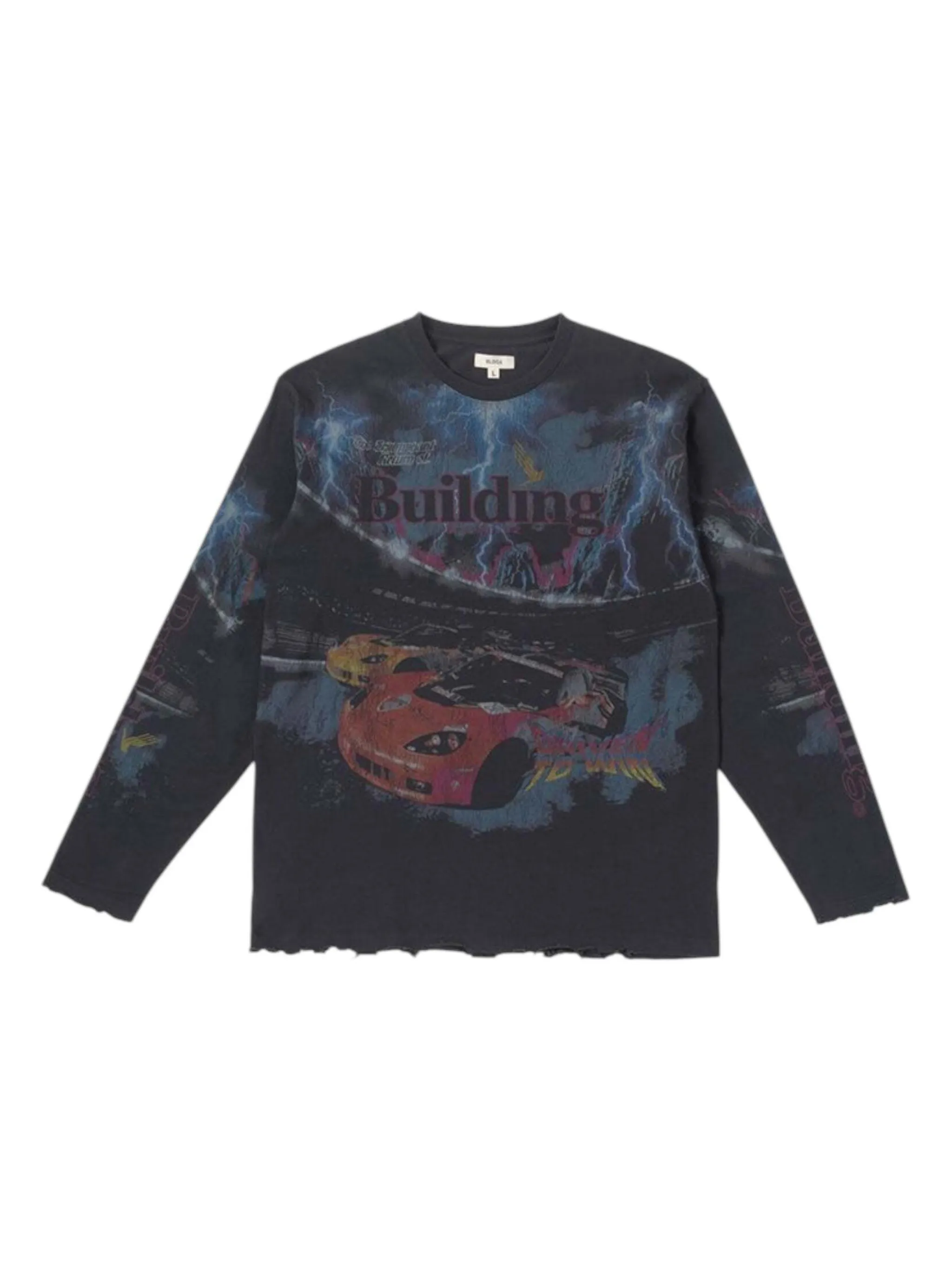 

Футболка Talladega с длинными рукавами Bldg4, синий