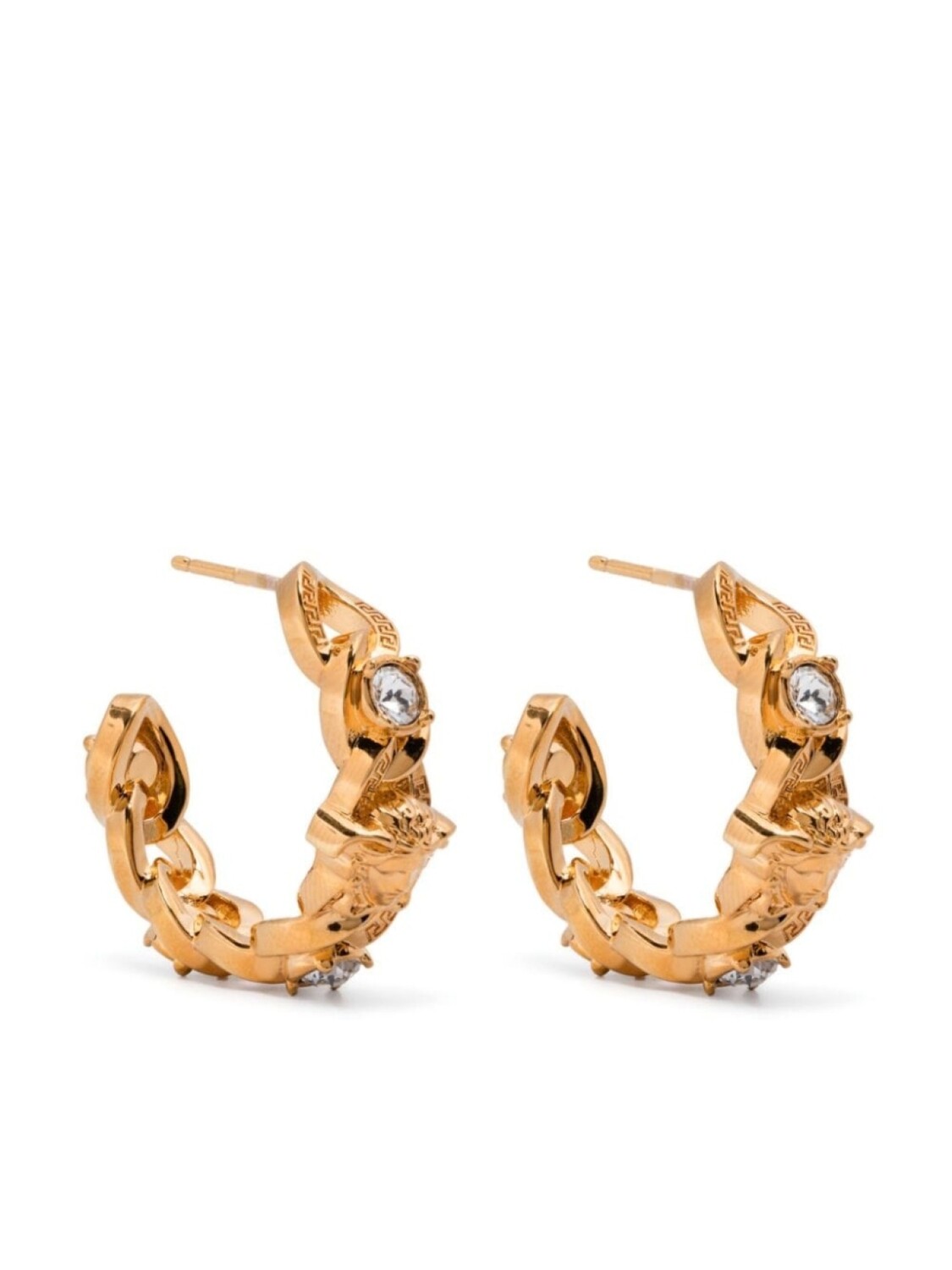 

Серьги со стразами Versace, золотой