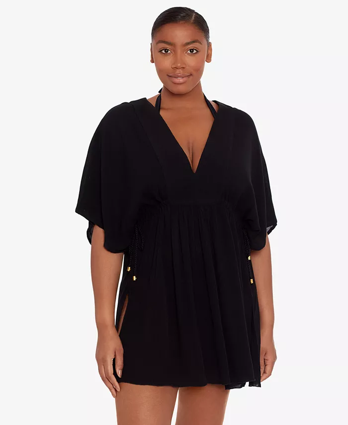 

Туника Lauren by Ralph Lauren из мятого вискозного материала Lauren Ralph Lauren, черный