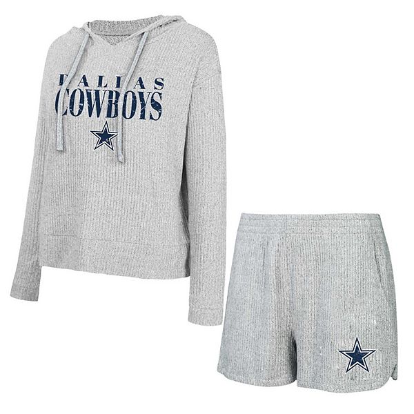 

Женский худи с длинным рукавом и шорты concepts sport gray dallas cowboys juniper Unbranded