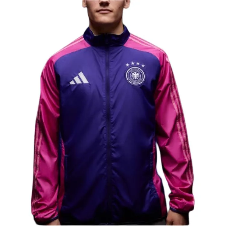 Adidas Куртка мужская UEFA European Football Championship Germany Team DFB ANTHEM Collegiate Purple/Bright Fuchsia/White — фото 4