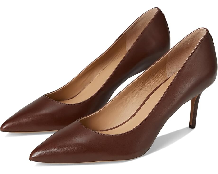 

Туфли Lauren Ralph Lauren Lanette Burnished Leather Pumps, цвет Dark Mahogany