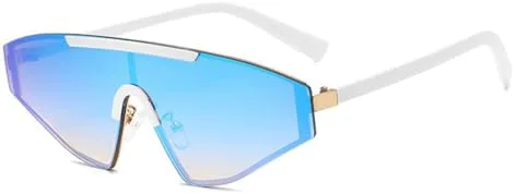 

Модные солнцезащитные очки без оправы для женщин, винтажные солнцезащитные очки «кошачий глаз» для мужчин, ретро-очки с защитой от УФ-излучения UV400 MTZJH, C6 Shades