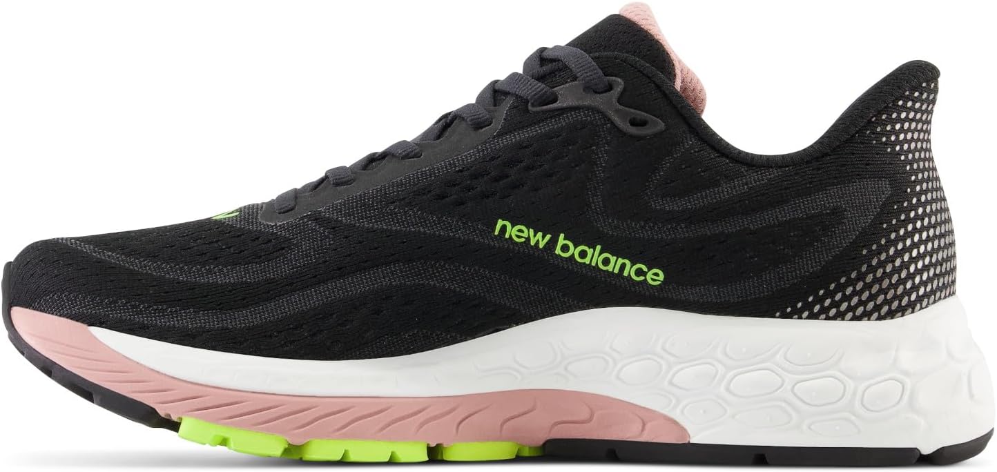 Мужские кроссовки для бега New Balance Fresh Foam X 880 V13, черный/розовый — фото 4