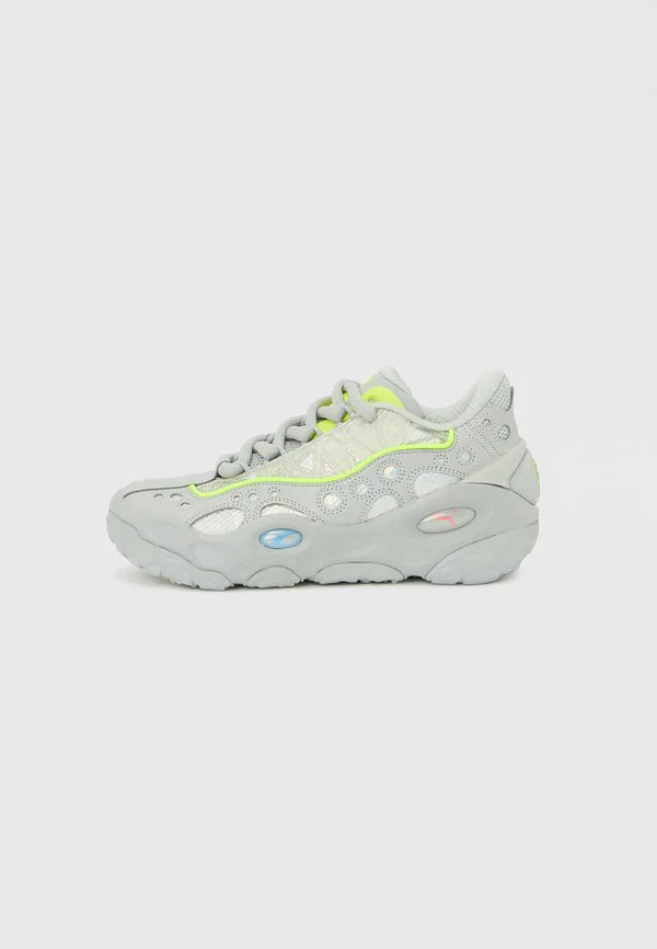 Баскетбольные кроссовки la francé с отражением Puma, Flat Light Gray/Sunset Glow/Yellow Alert