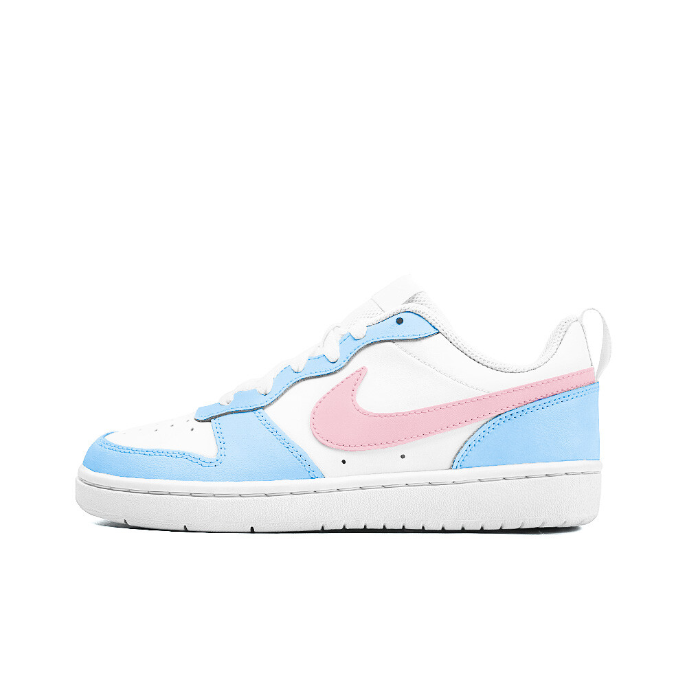 

Кроссовки Nike Court Borough Skateboard Shoes Women's Low-Top Blue, Синий, Кроссовки Nike Court Borough Skateboard Shoes Women's Low-Top Blue
