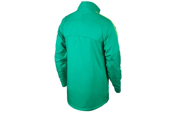 Куртка Men's Nike Logo Printing Solid Color Stand Collar Sports Training Jacket Green, зеленый — фото 2
