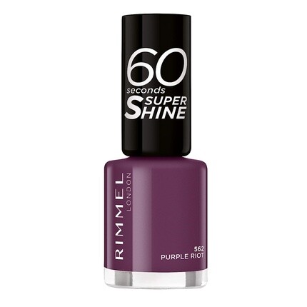 

Лак для ногтей 60 Seconds Super Shine — 562 Purple Riot, 8 мл, Rimmel