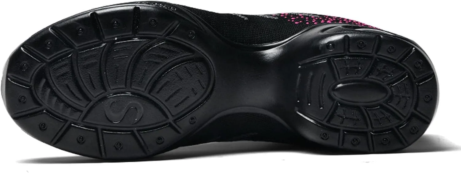 

Женские и мужские кроссовки для джазовых танцев SECHRITE на шнуровке с раздельной подошвой, серая роза