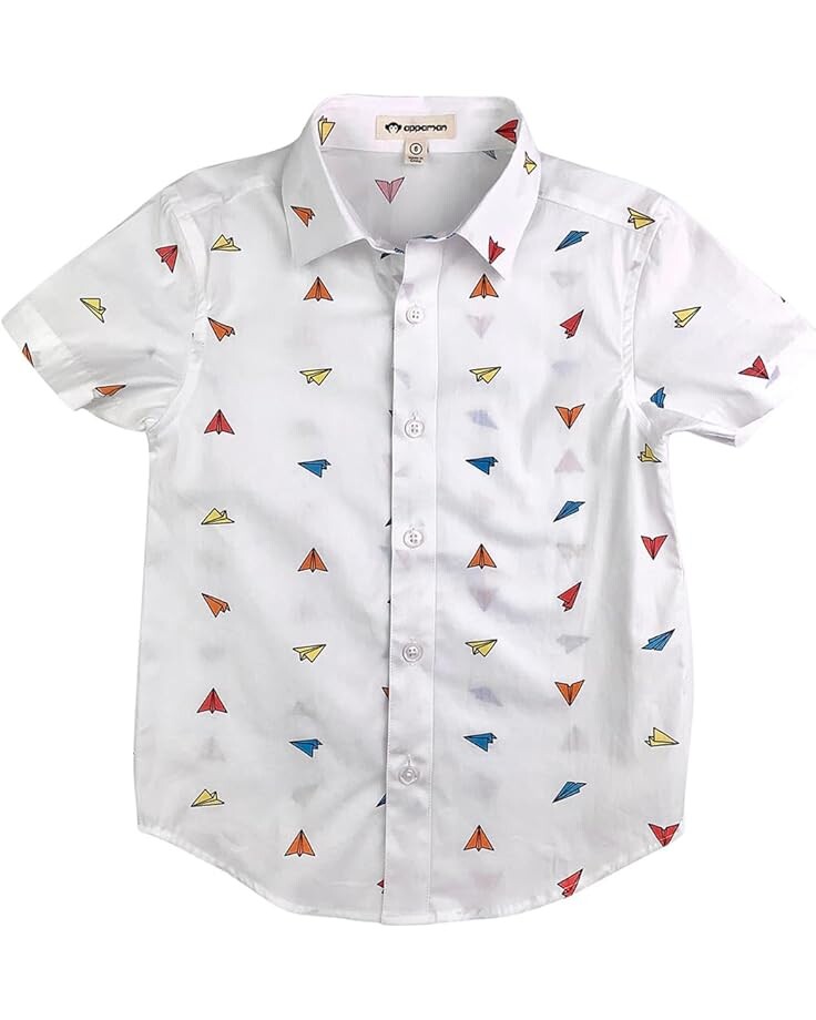

Рубашка Appaman Kids Day Party Shirt, цвет White Rose
