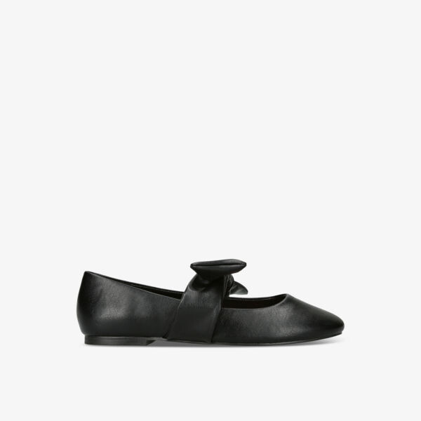 Балетки из искусственной кожи с бантом Kg Kurt Geiger, черный
