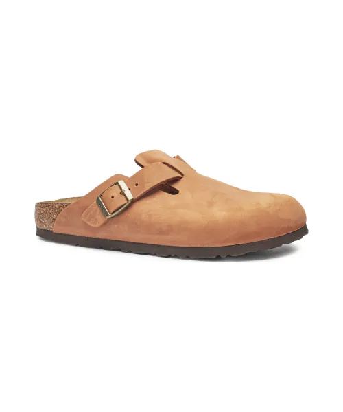 Кожаные сандалии Boston leoi Narrow fit Birkenstock, бежевый