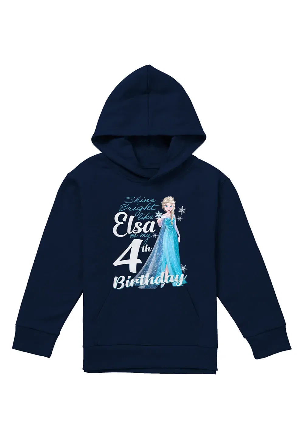 Детская толстовка Disney Frozen Эльза, темно-синий, темно-синий