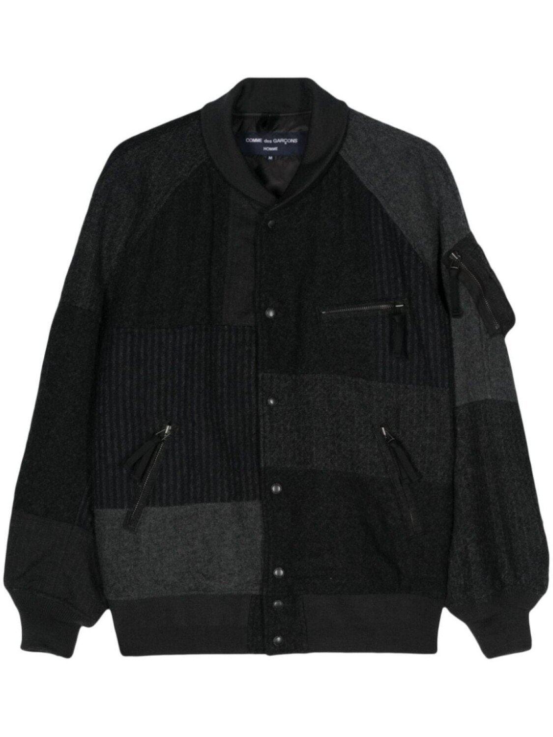 

Comme des Garçons Homme бомбер со вставками, серый