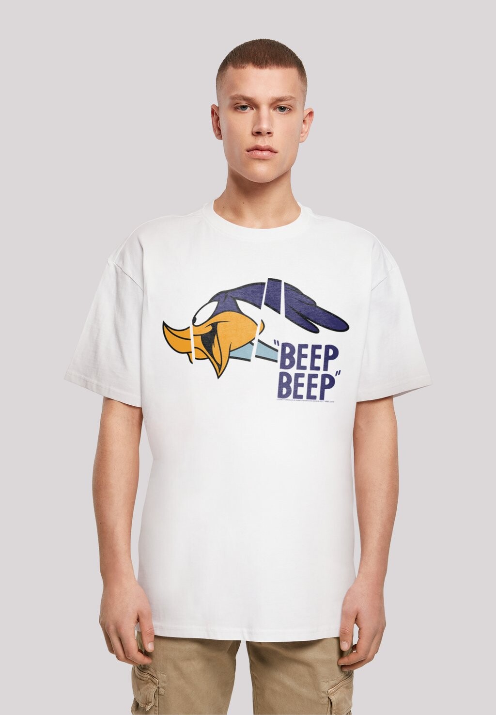

Футболка с принтом LOONEY TUNES ROADRUNNER BEEP BEEP F4NT4STIC, белый