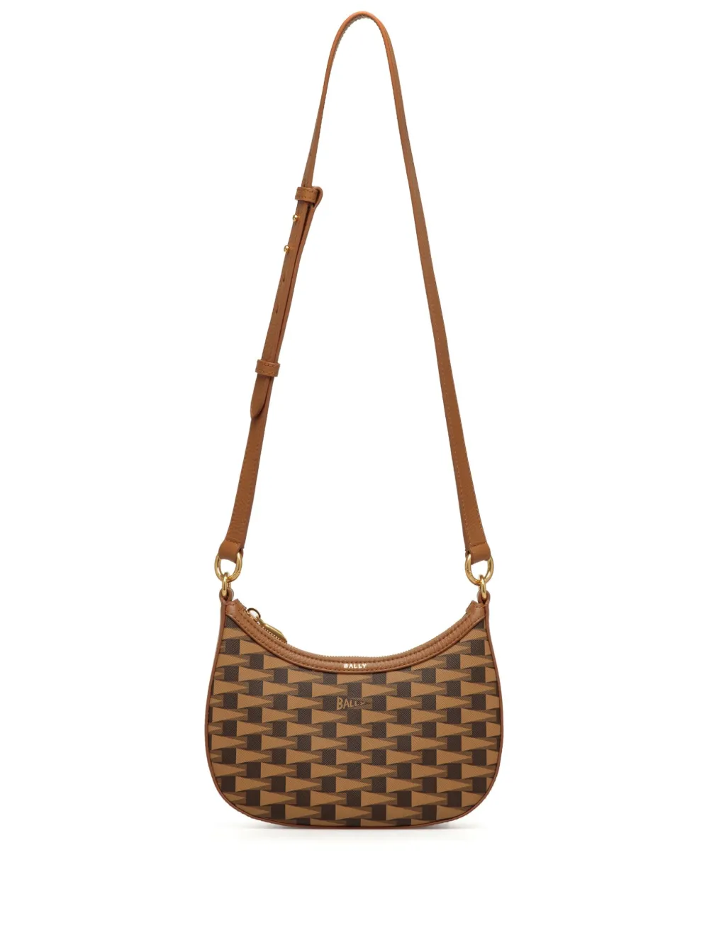 

Сумка через плечо с монограммой Bally, коричневый