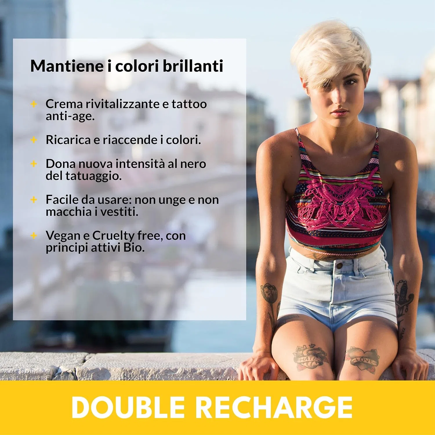 Крем для ухода за татуировками DOUBLE RECHARGE, 2 x 100 мл Tattoolicious — фото 2