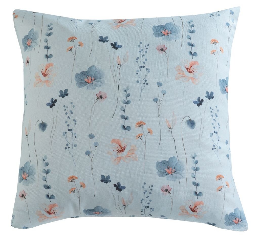 

Чехол на подушку - белый - лазурно-синий - 45 х 45 см - цветочные мотивы Lonczyk GmbH