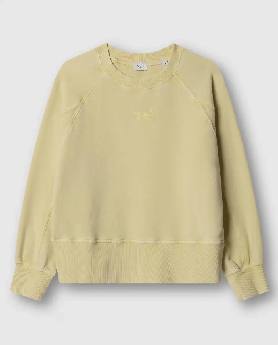 Детский свитшот с круглым вырезом Gabriela Pepe Jeans, желтый