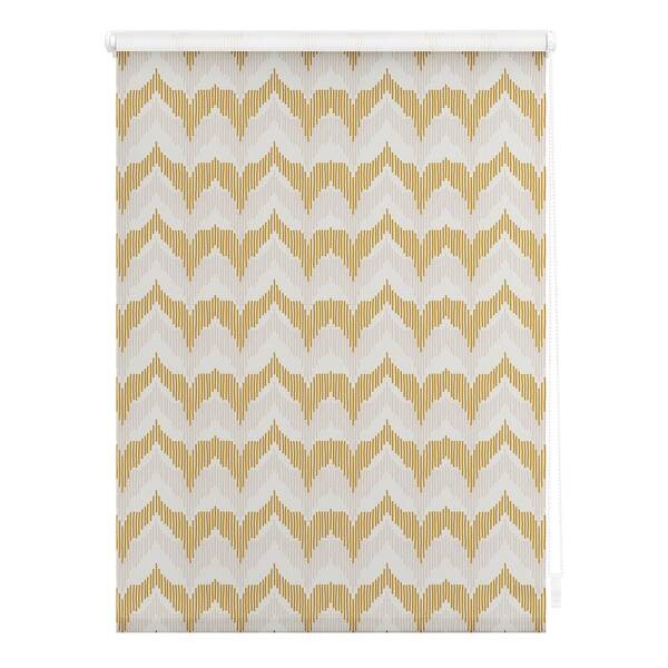 

Затемняющие рулонные шторы Lichtblick Boho Zig Zag, 100x150x6 см, желтый