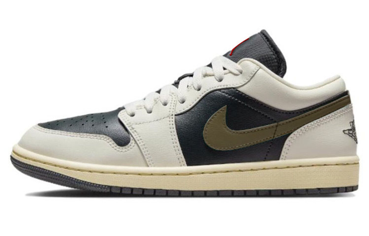 

Кроссовки Air Jordan 1 Vintage Basketball Shoes Women's Low-top Brown, зеленый