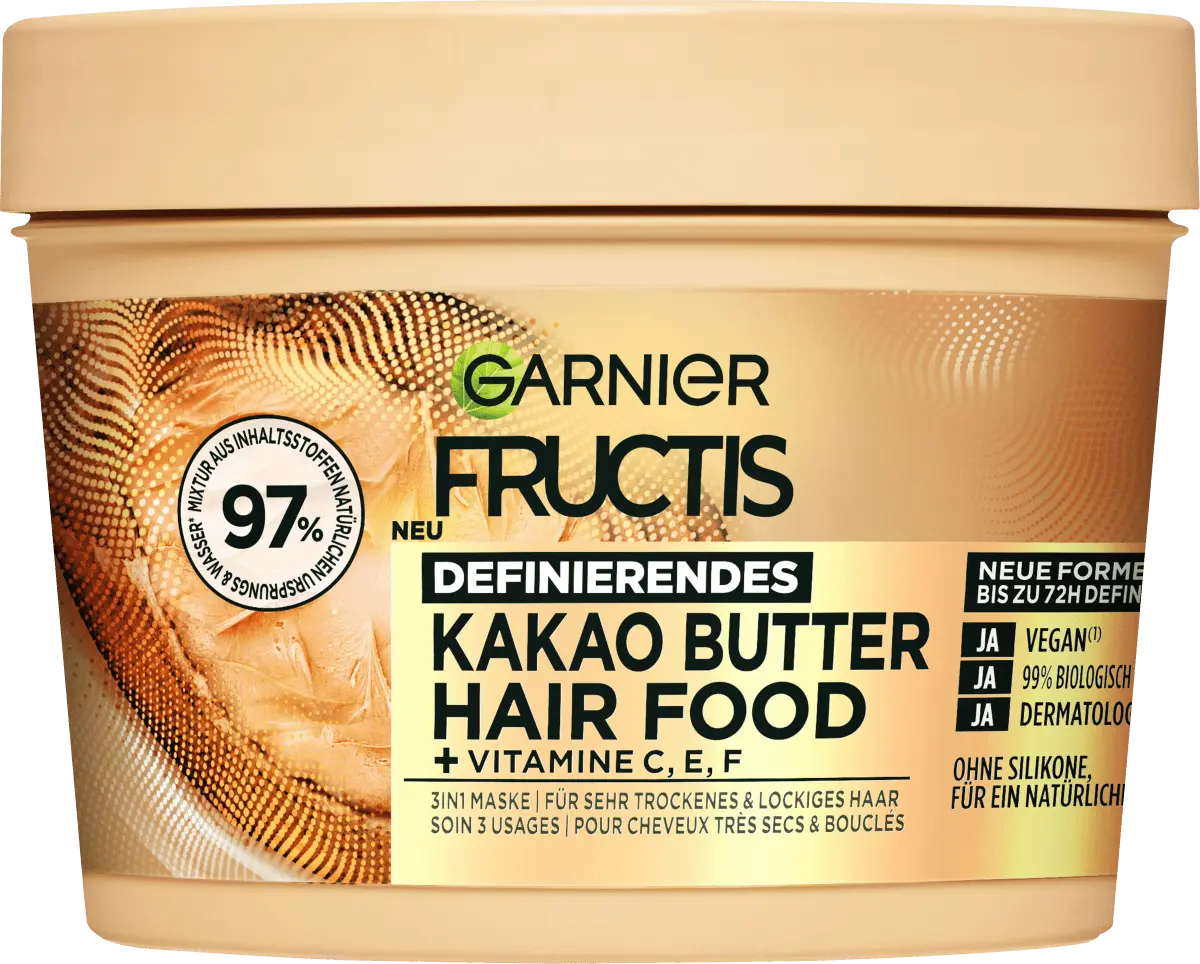 

Пищевая маска для волос с маслом какао для волос 3 в 1 400 мл Garnier