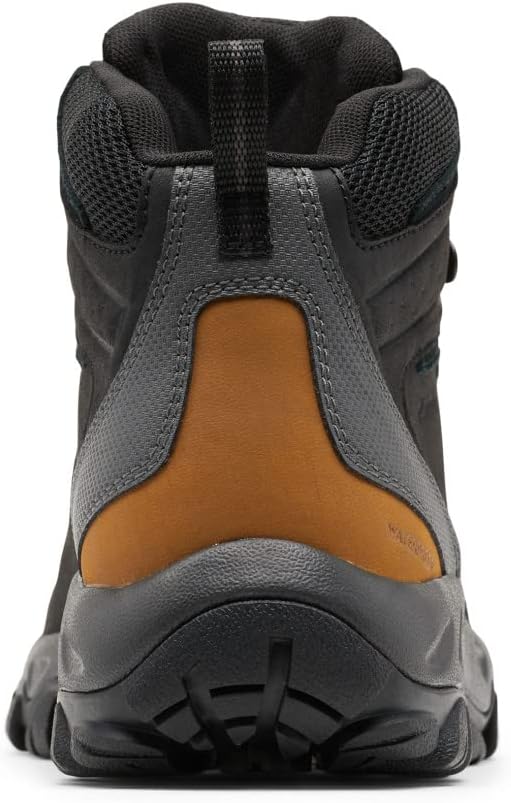 Columbia мужские треккинговые ботинки Newton Ridge Plus II Waterproof, Black/Shark — фото 4