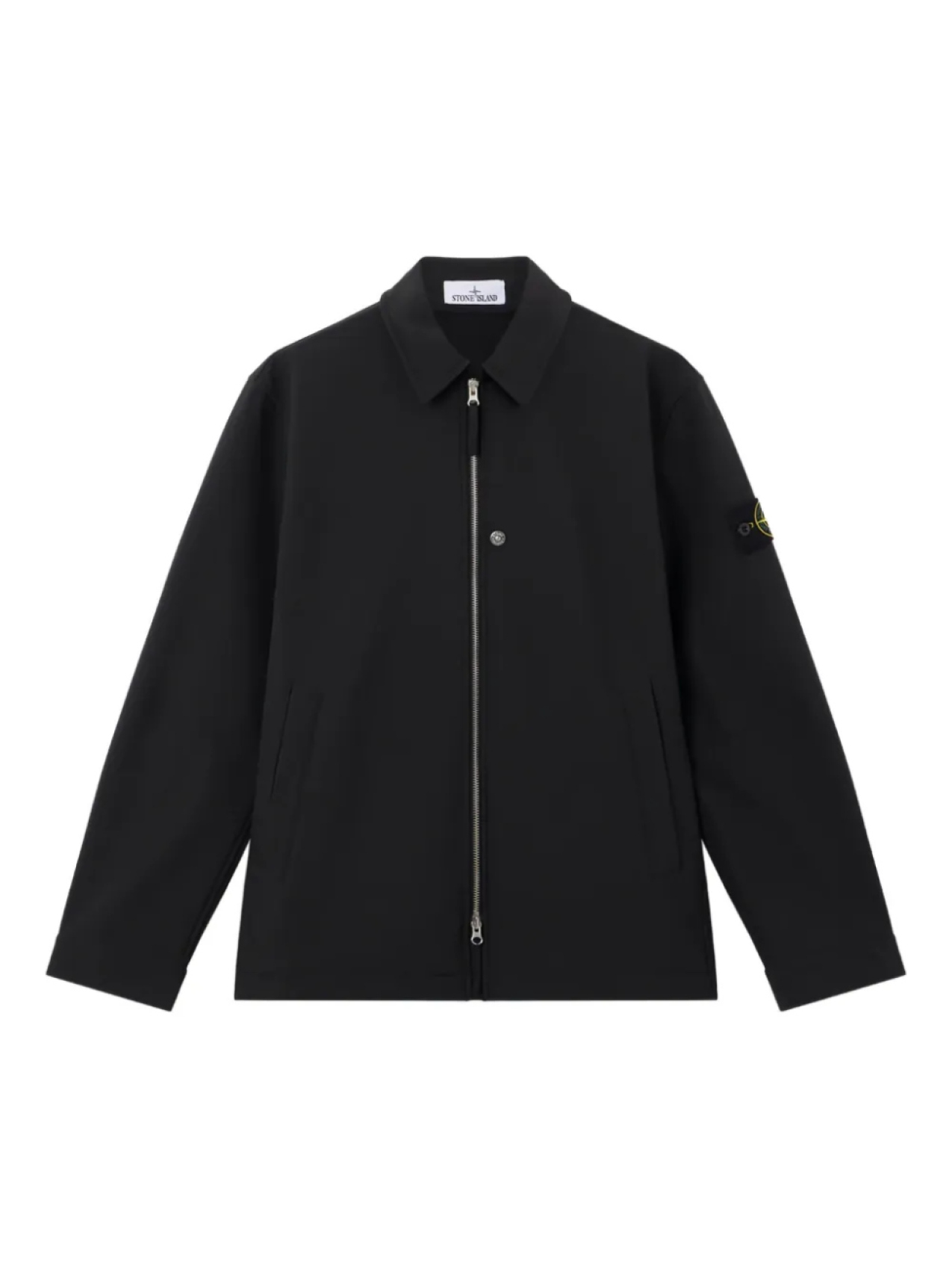 

Куртка с нашивкой-логотипом Stone Island, черный