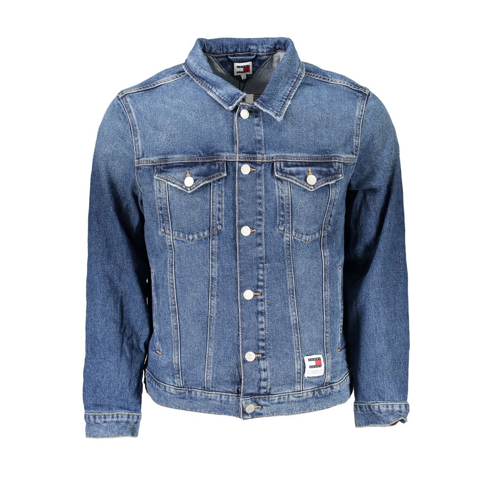 

Шикарная синяя джинсовая куртка с регенеративным хлопком Tommy Hilfiger