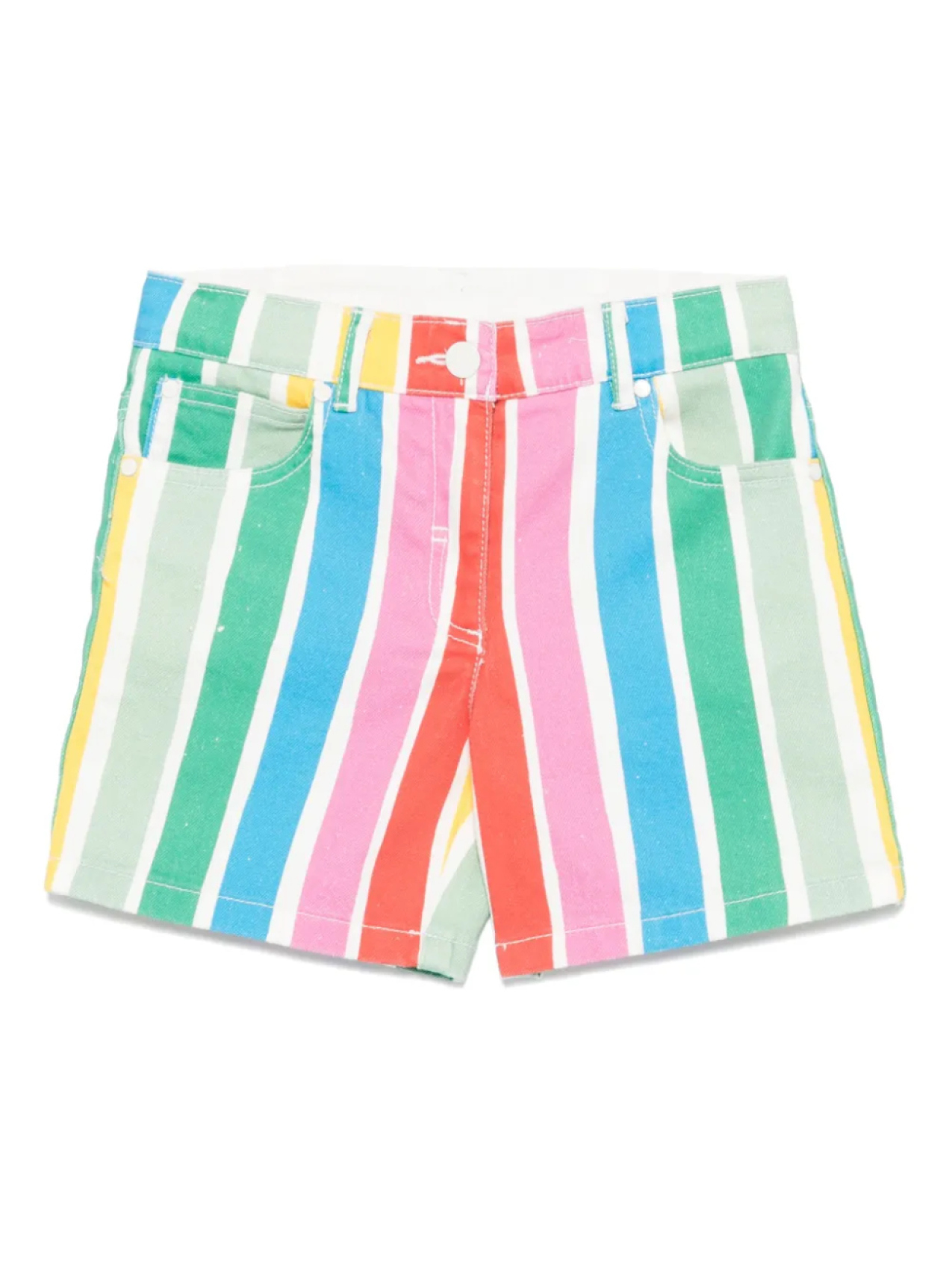 

Полосатые шорты Stella McCartney Kids, зеленый