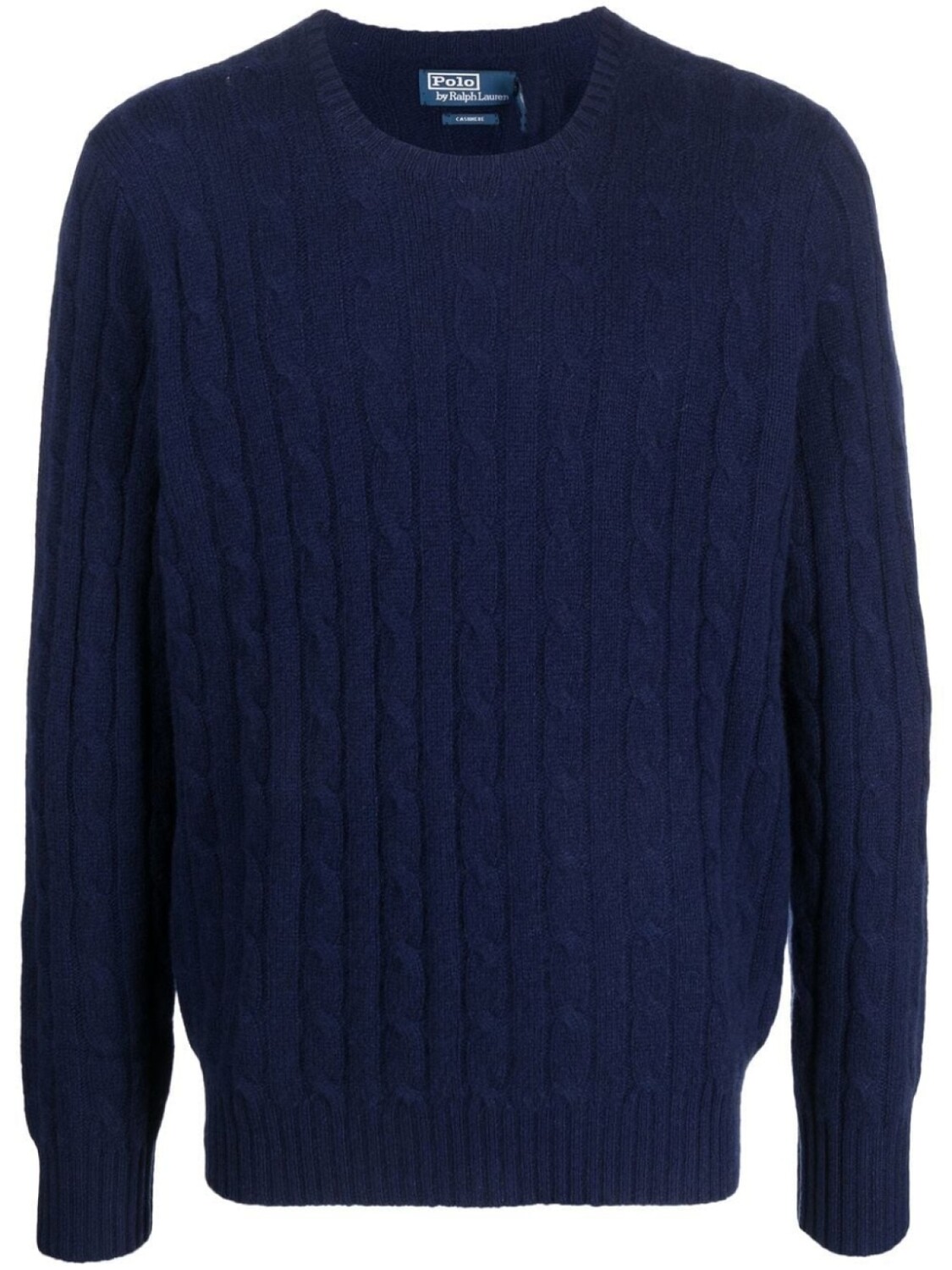 

Polo Ralph Lauren кашемировый свитер фактурной вязки, синий