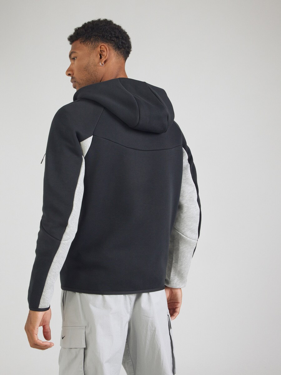 Толстовка с капюшоном на молнии Nike Sportswear TECH FLEECE, черный — фото 4