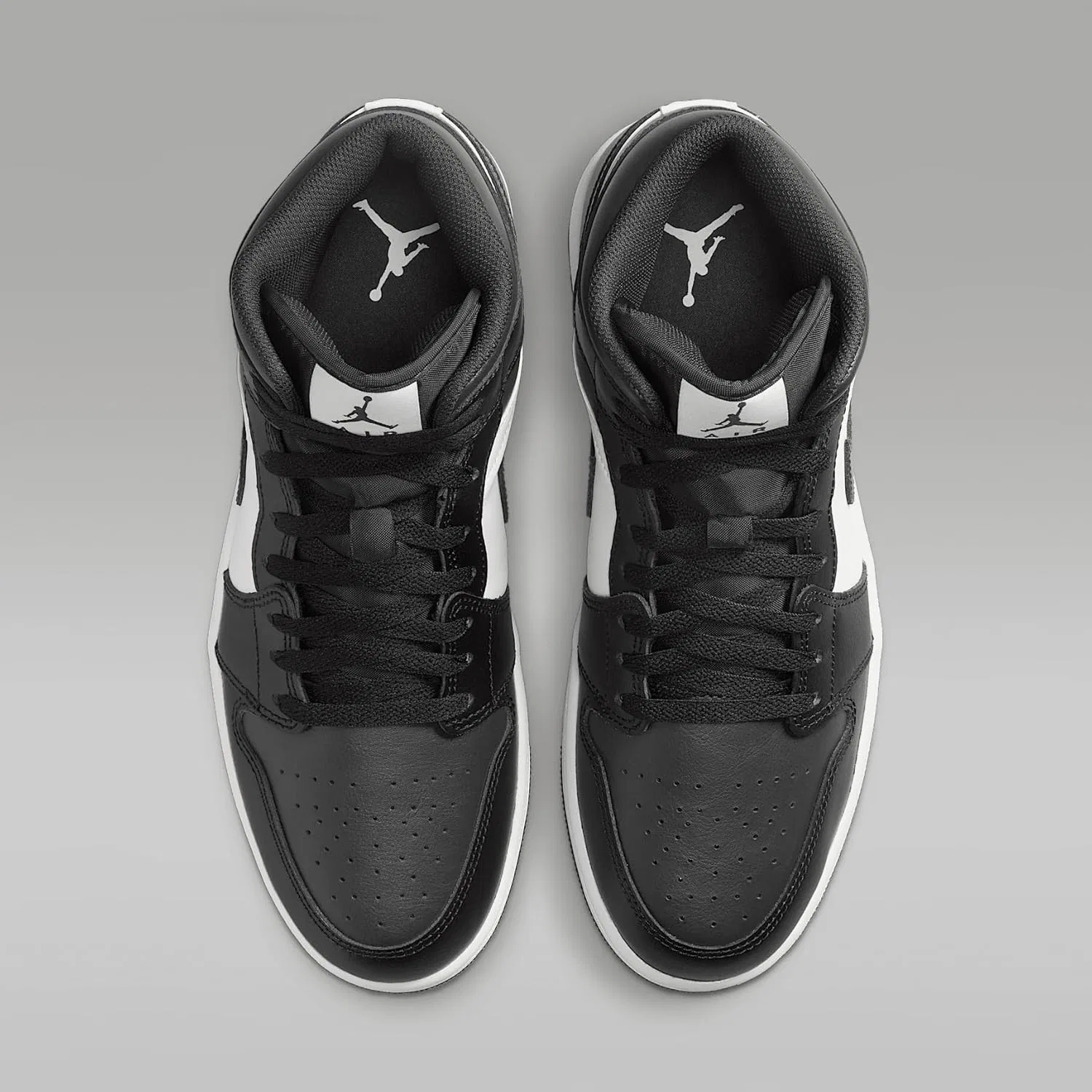 Мужские кроссовки Nike Air Jordan 1 Mid, Black/Summit White/Off Noir — фото 4