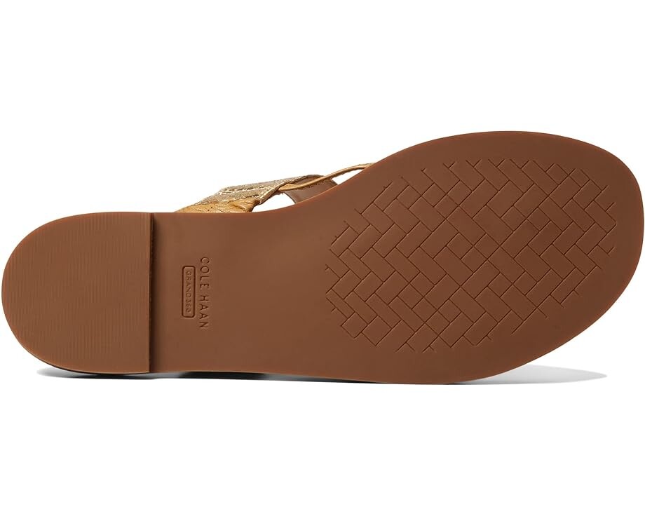 Сандалии Cole Haan Winslet Thong Sandal, цвет Gold Metallic — фото 3