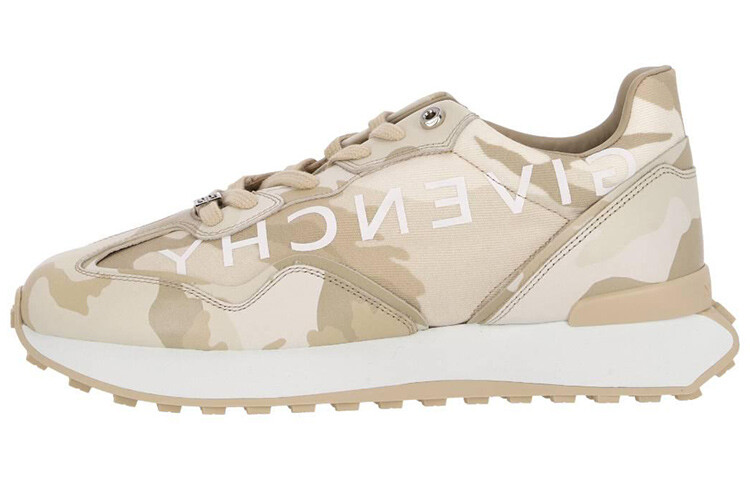 

Кроссовки Givenchy Runner Logo Camo Print, бежевый