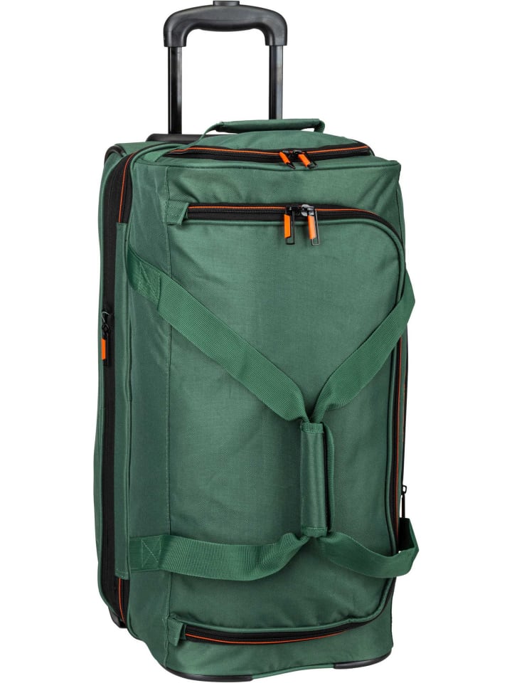 

Дорожная сумка на колесиках Basics Travel Bag S, темно-зеленого цвета travelite
