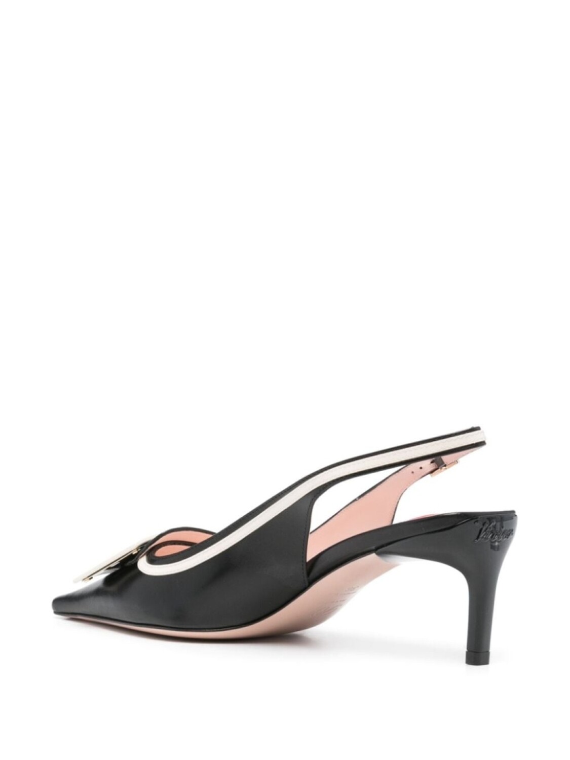 Roger Vivier туфли Canard 65 с ремешком на пятке, черный — фото 3