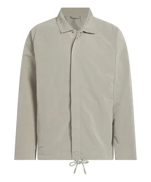 Куртка-тренч Adidas BASKETBALL Coach Jacket из переработанных материалов, бежевая — фото 2