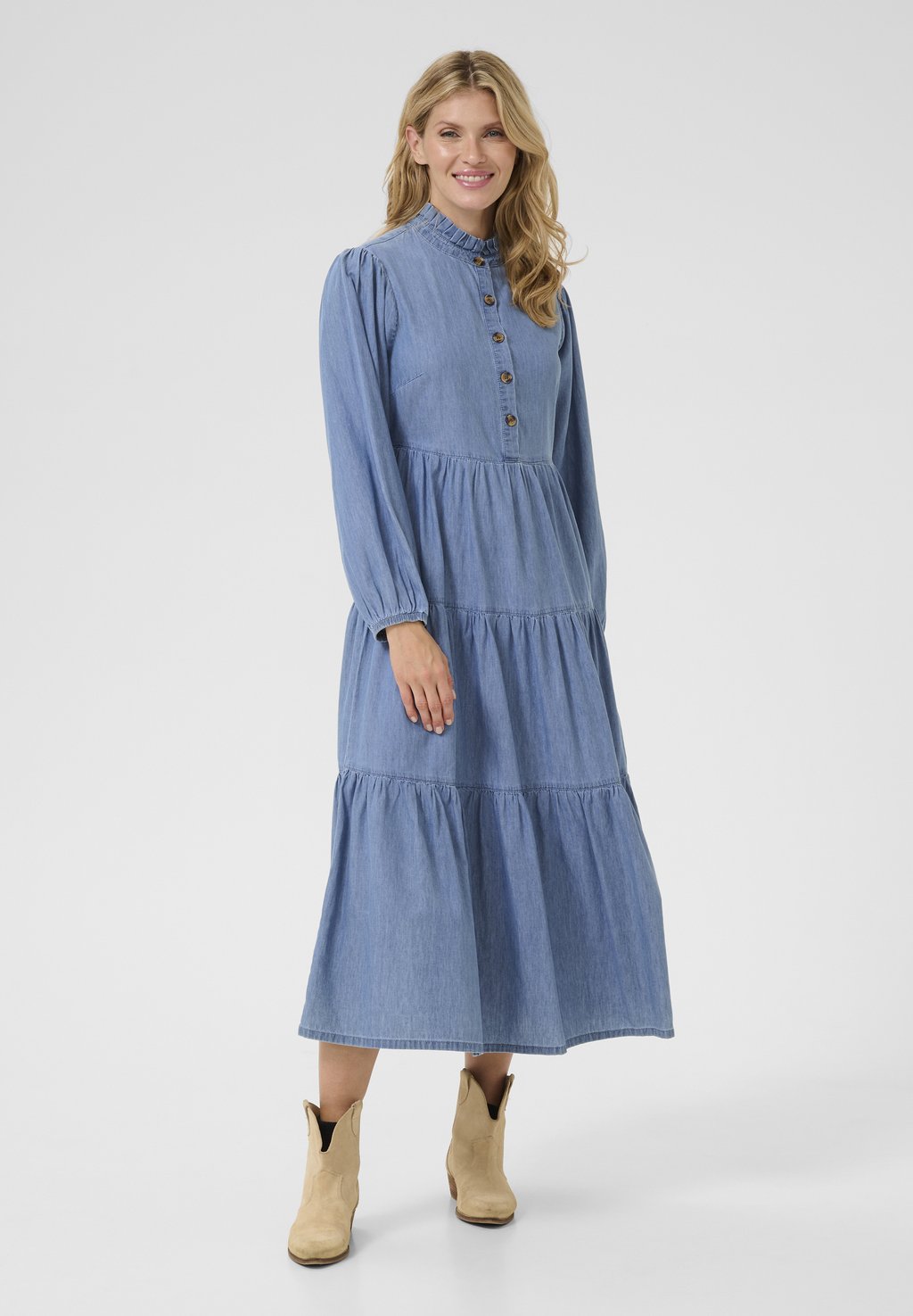 

Джинсовое платье BRITT Cream, цвет Toronto Medium Blue Denim