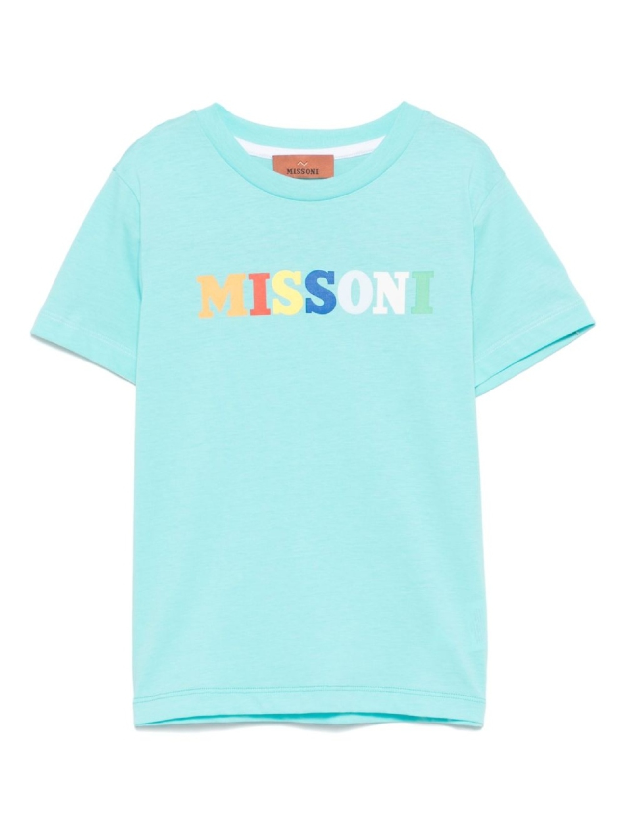 

Missoni Kids футболка с логотипом, синий
