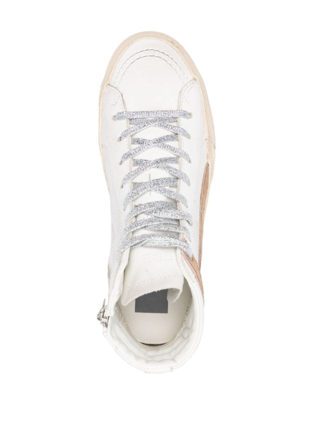 Golden Goose высокие кеды Slide, белый — фото 4