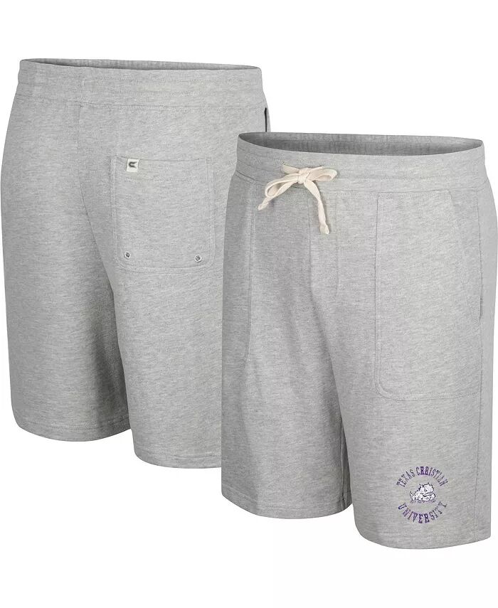

Мужские шорты Heather Grey TCU Horned Frogs Love To Hear This Terry Colosseum