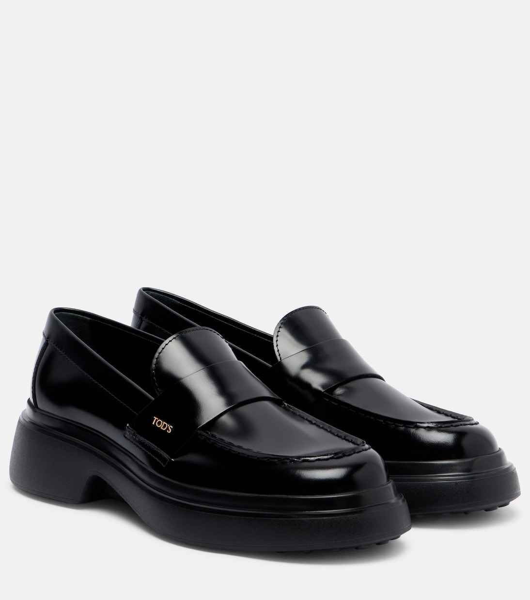 Кожаные лоферы Tod's, черный